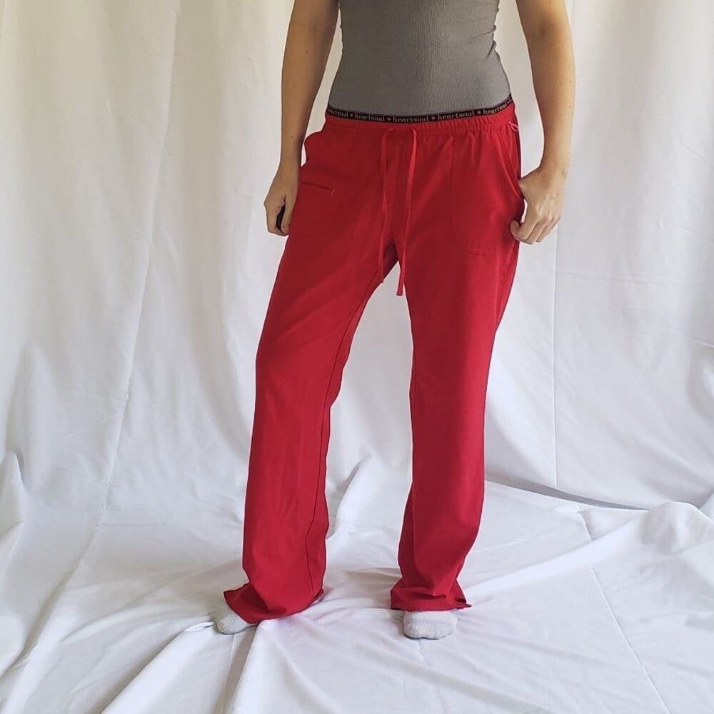 Y2K Red Baggy Pants‎